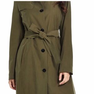 Ellen Tracy Water Repellent Belted Trench Coat